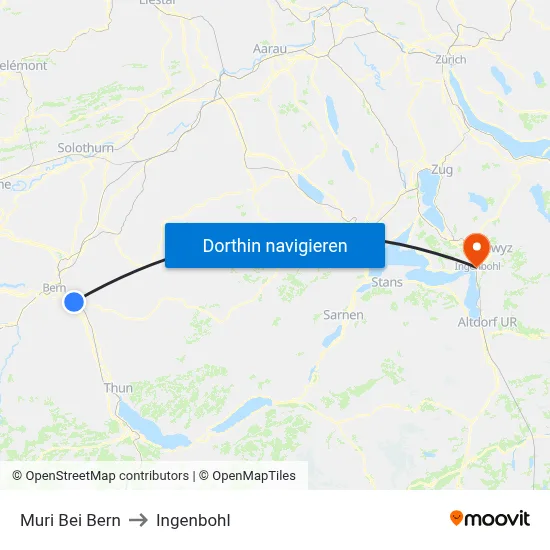Muri Bei Bern to Ingenbohl map