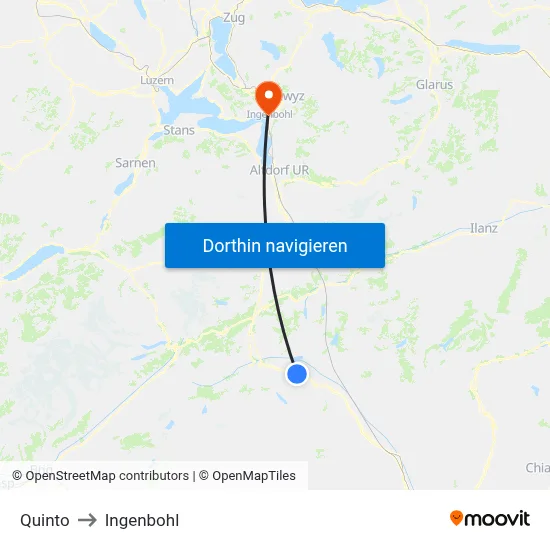 Quinto to Ingenbohl map