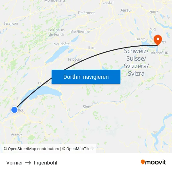Vernier to Ingenbohl map