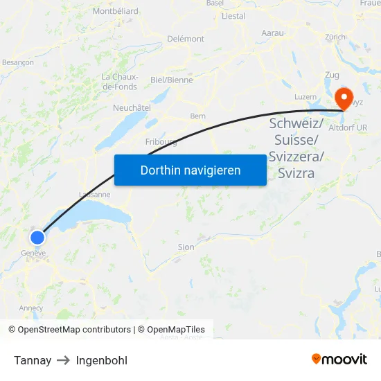 Tannay to Ingenbohl map