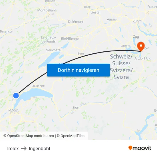 Trélex to Ingenbohl map