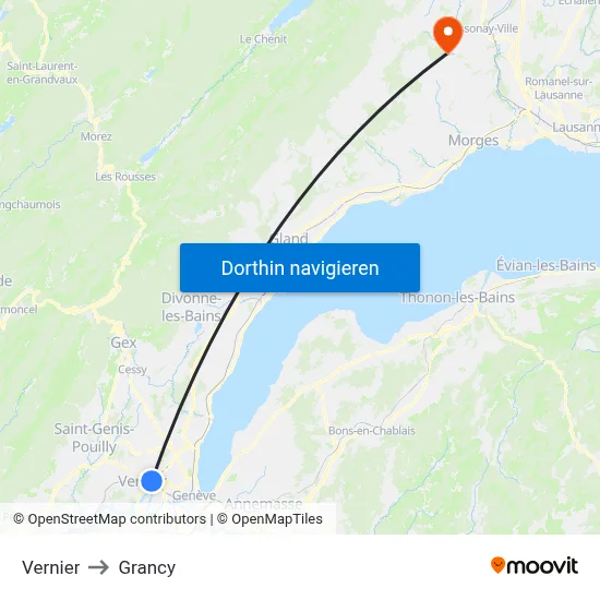 Vernier to Grancy map