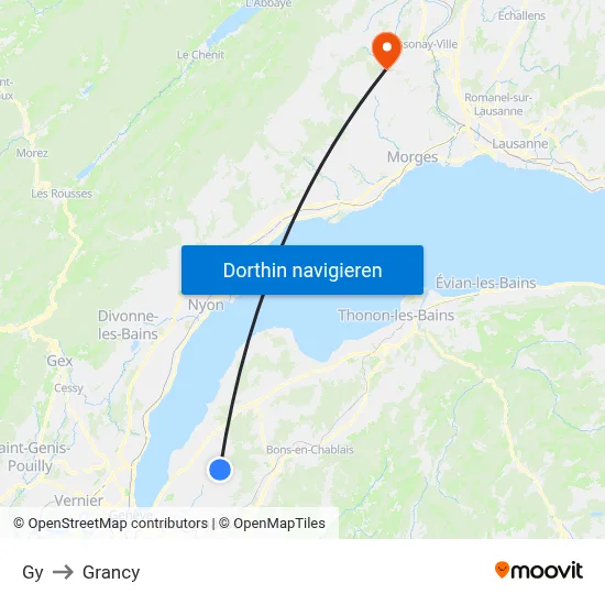 Gy to Grancy map