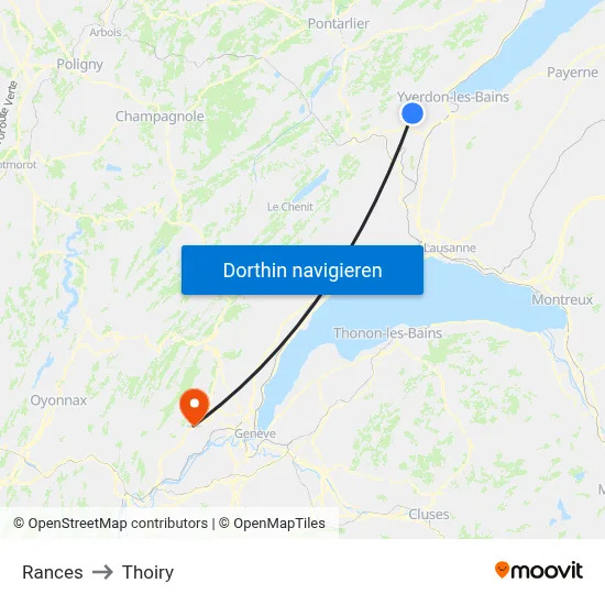 Rances to Thoiry map