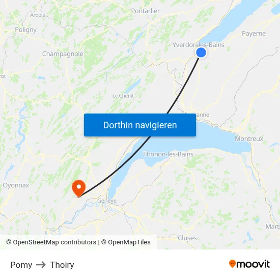 Pomy to Thoiry map