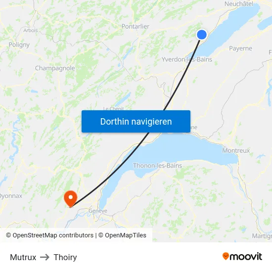 Mutrux to Thoiry map