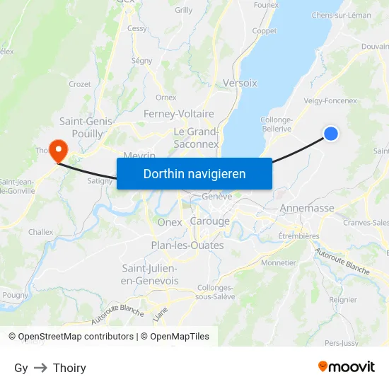 Gy to Thoiry map