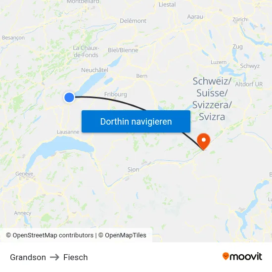 Grandson to Fiesch map