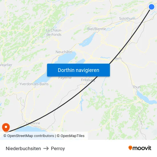 Niederbuchsiten to Perroy map