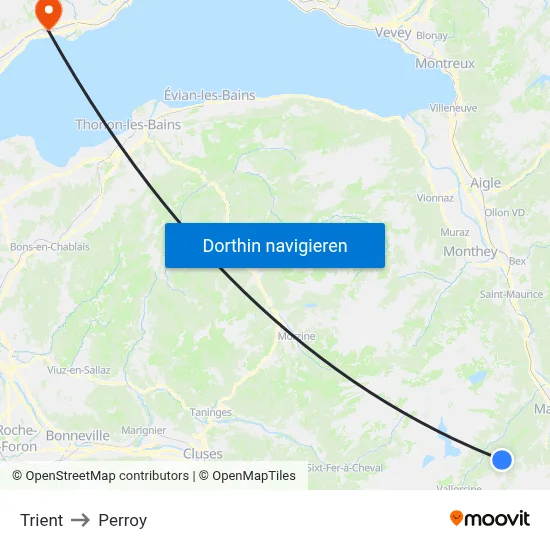 Trient to Perroy map