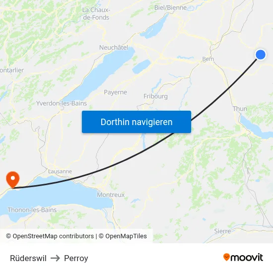 Rüderswil to Perroy map