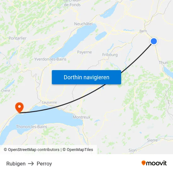 Rubigen to Perroy map