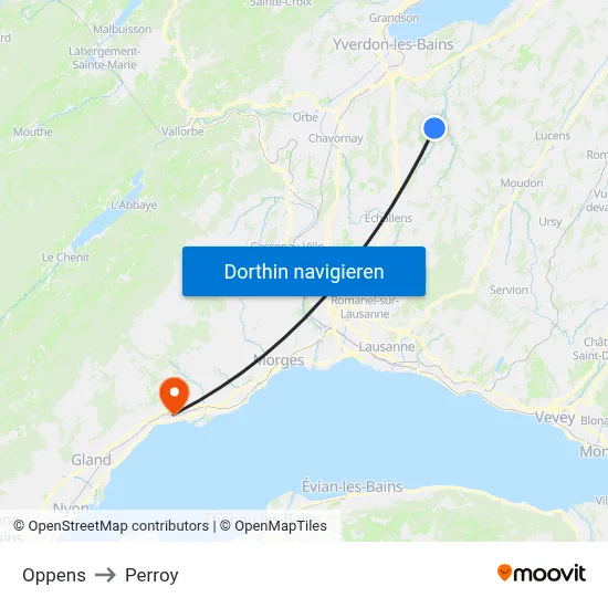 Oppens to Perroy map