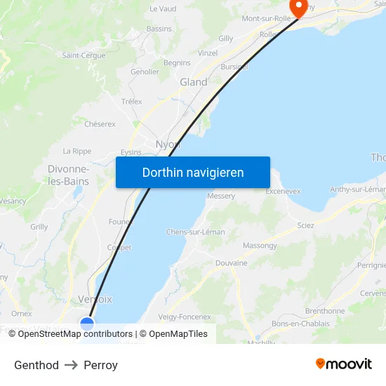 Genthod to Perroy map