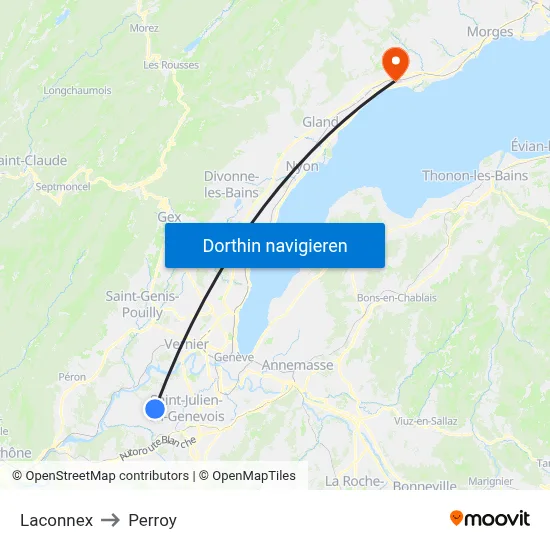 Laconnex to Perroy map