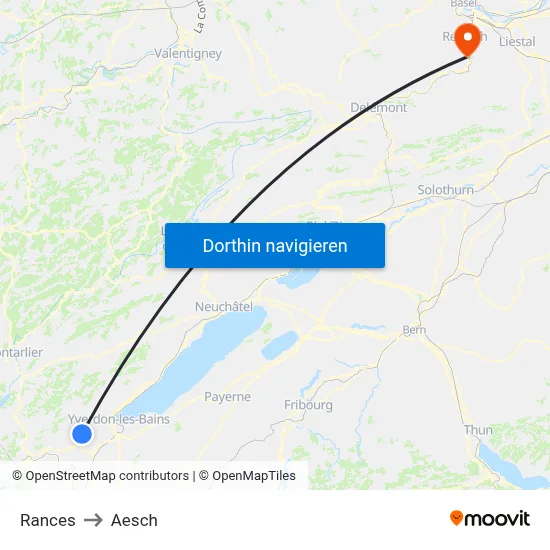 Rances to Aesch map