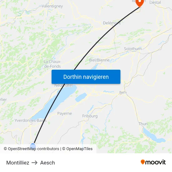 Montilliez to Aesch map