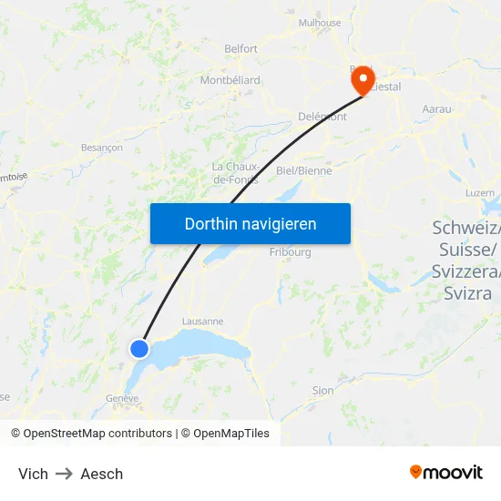 Vich to Aesch map