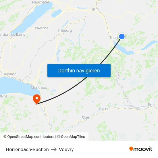 Horrenbach-Buchen to Vouvry map