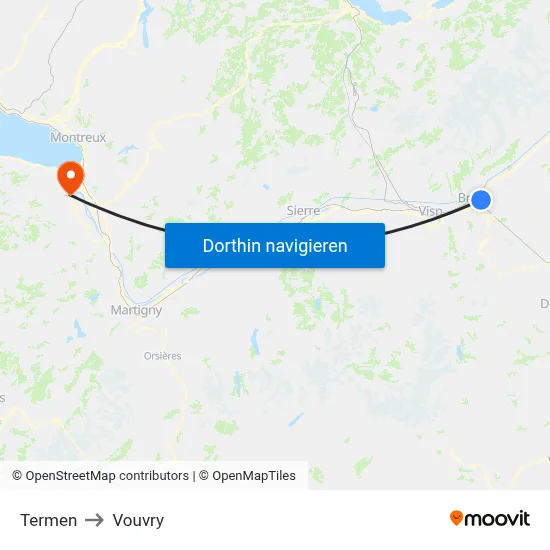 Termen to Vouvry map