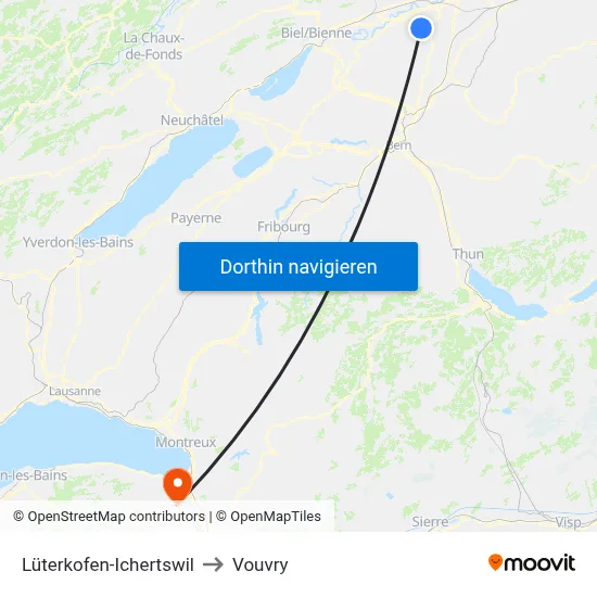 Lüterkofen-Ichertswil to Vouvry map