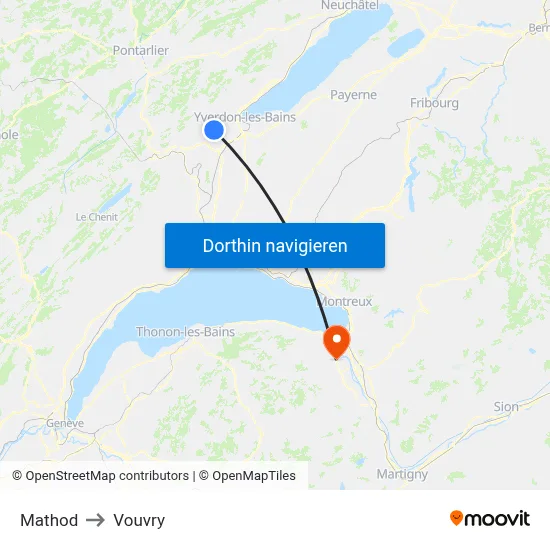 Mathod to Vouvry map