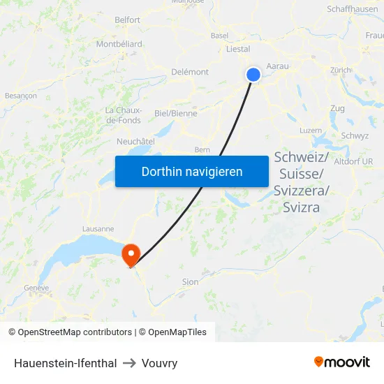 Hauenstein-Ifenthal to Vouvry map