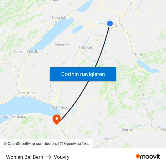 Wohlen Bei Bern to Vouvry map