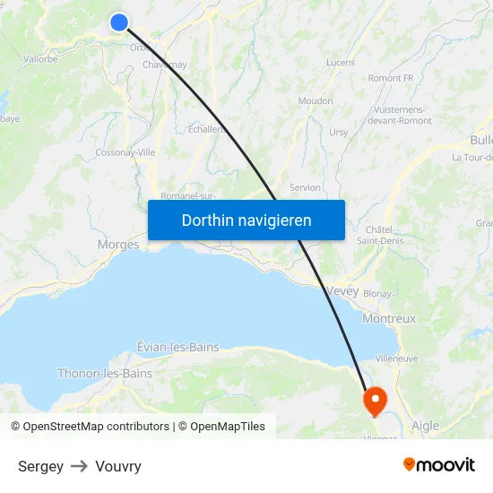 Sergey to Vouvry map