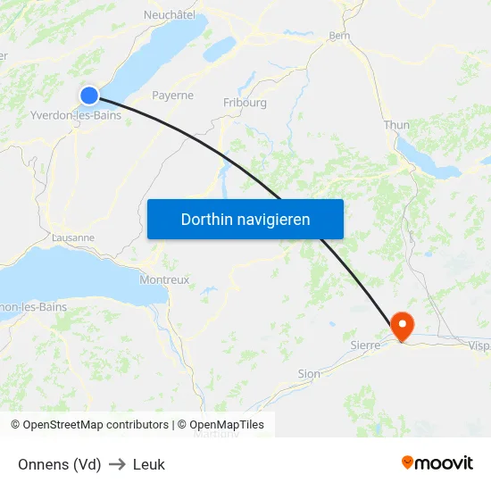 Onnens (Vd) to Leuk map