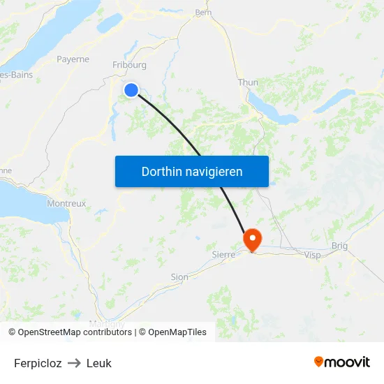Ferpicloz to Leuk map