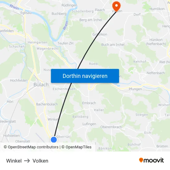 Winkel to Volken map