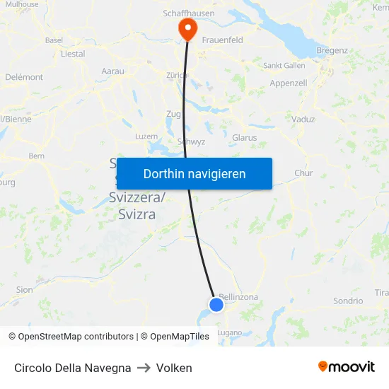 Circolo Della Navegna to Volken map