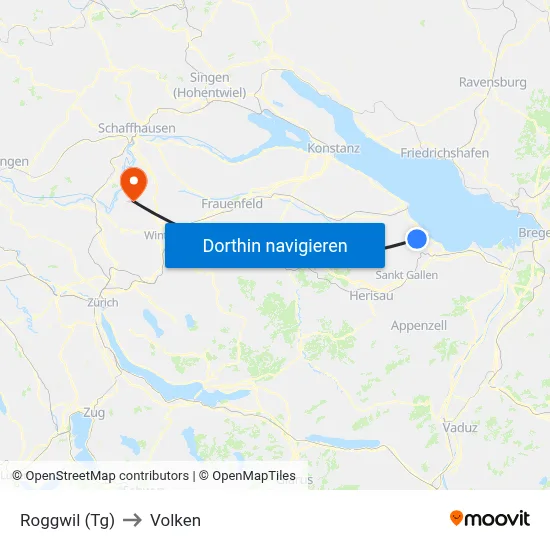 Roggwil (Tg) to Volken map