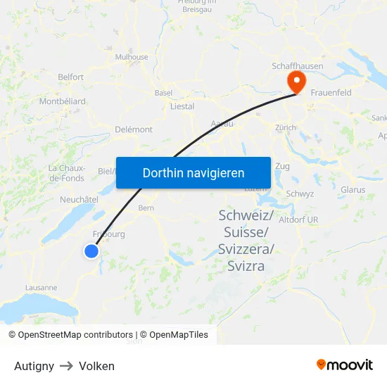 Autigny to Volken map