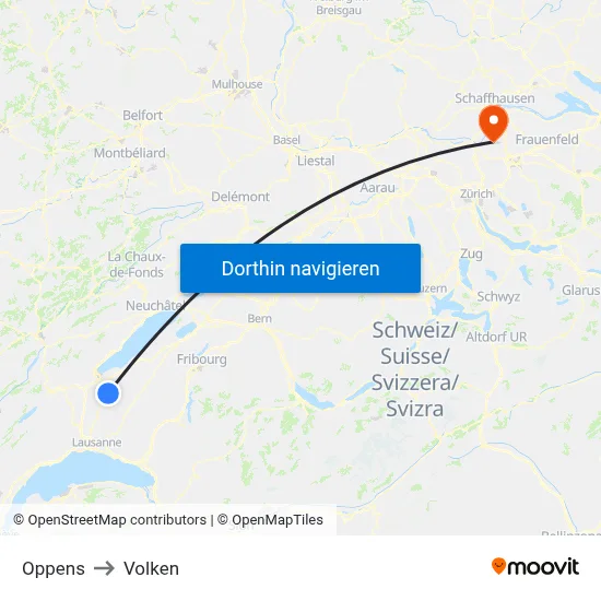 Oppens to Volken map