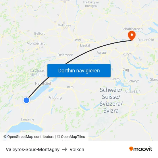 Valeyres-Sous-Montagny to Volken map