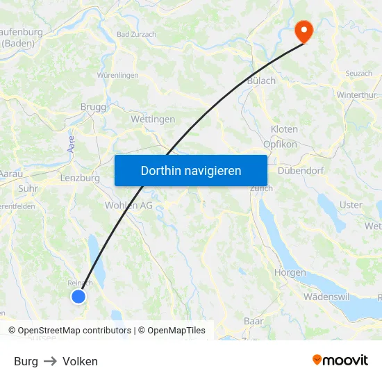 Burg to Volken map