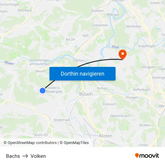 Bachs to Volken map