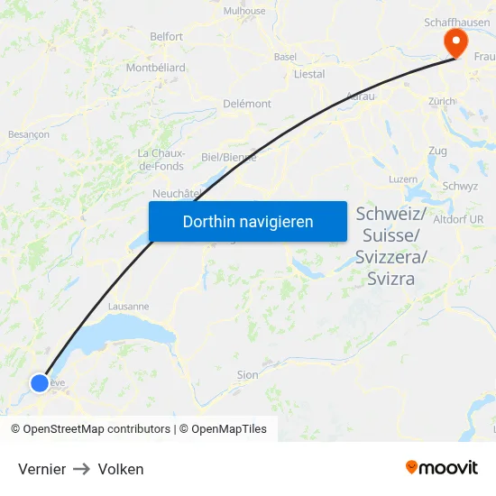 Vernier to Volken map