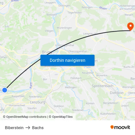 Biberstein to Bachs map