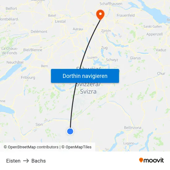 Eisten to Bachs map