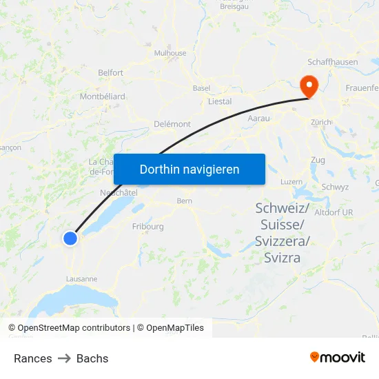 Rances to Bachs map