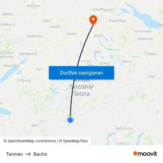 Termen to Bachs map