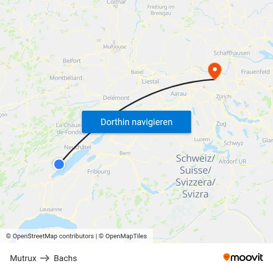 Mutrux to Bachs map