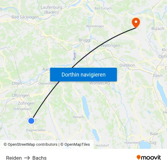 Reiden to Bachs map