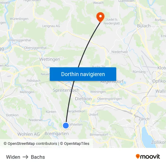 Widen to Bachs map