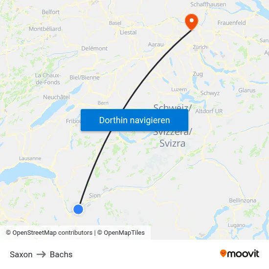 Saxon to Bachs map