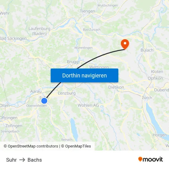 Suhr to Bachs map