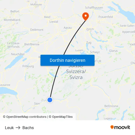 Leuk to Bachs map